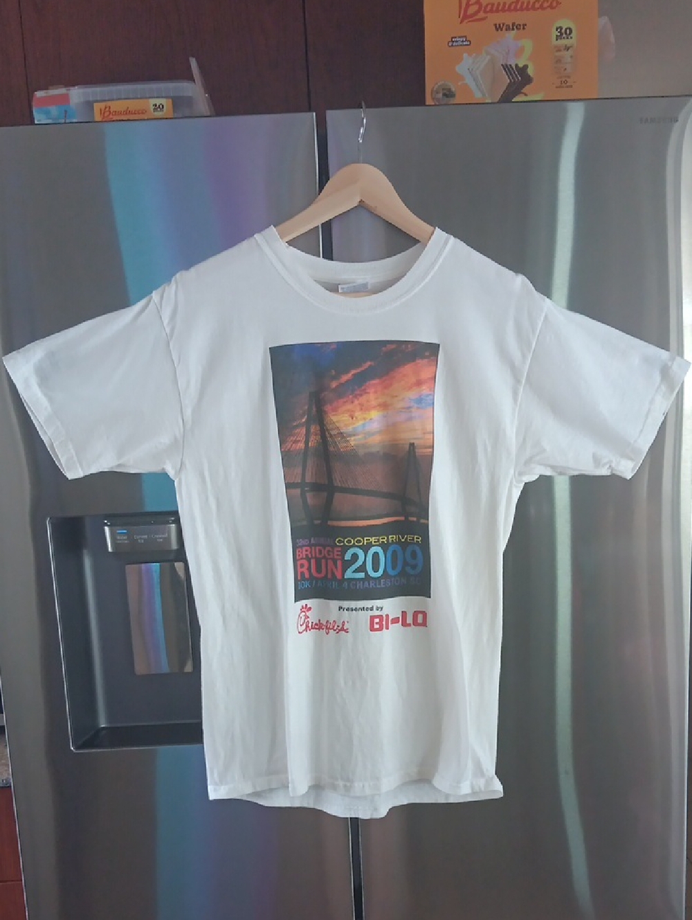 Cooper River Bridge Run 2009 Chick-fil-A BI-LO Graphic Tee - White